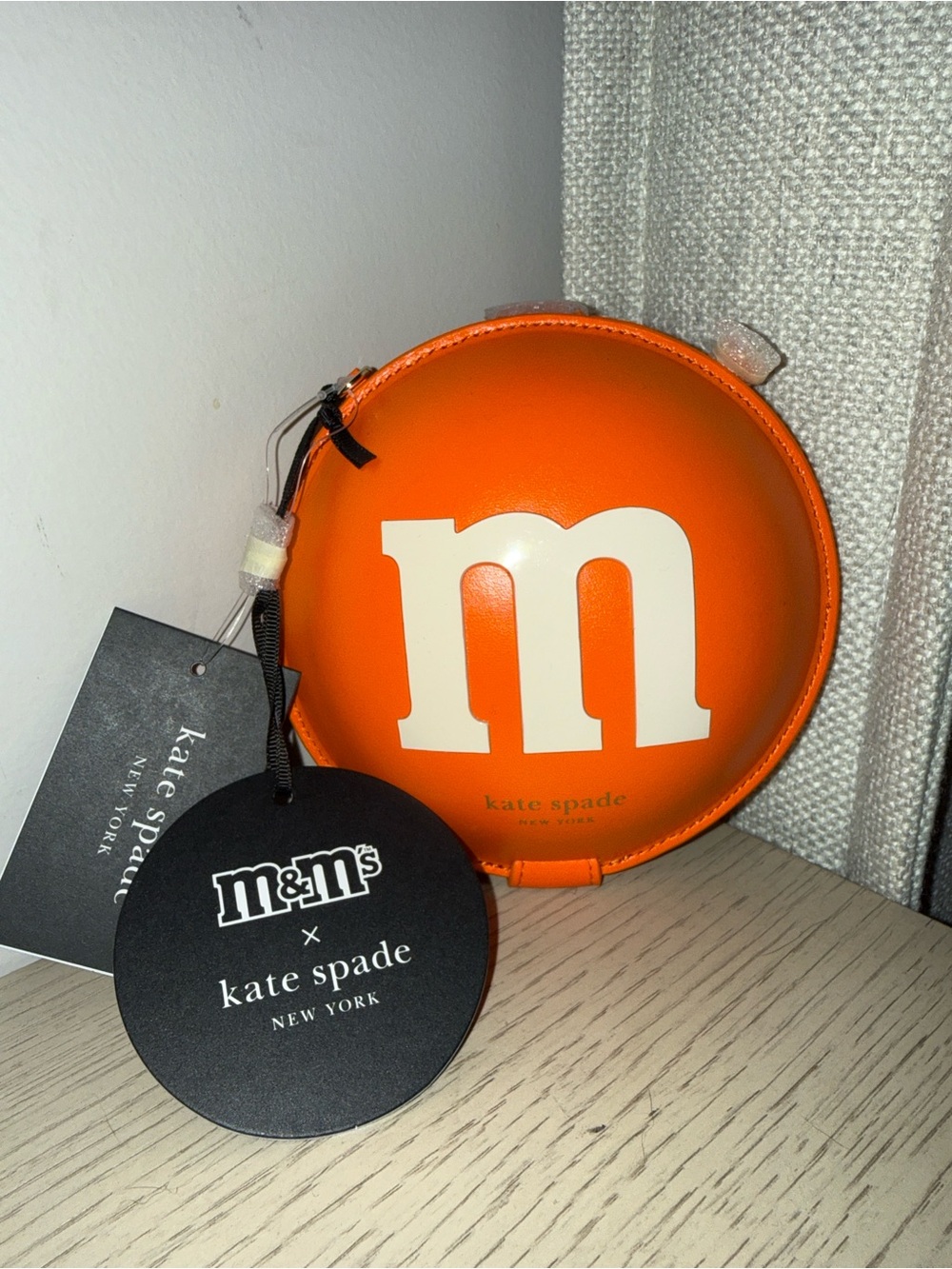 kate spade Orange Round M&M Coin Pouch